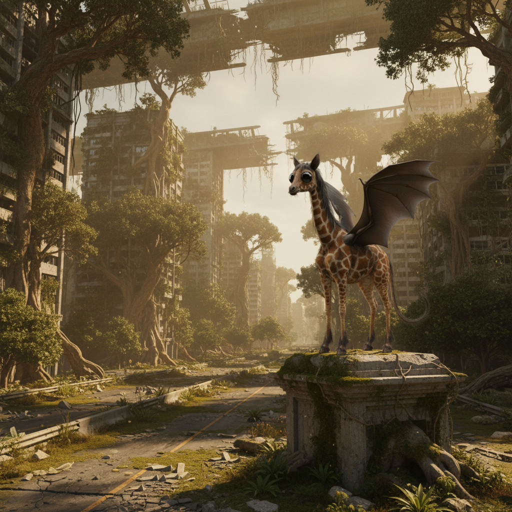 Giraffe Bat Horse — City Ruins
