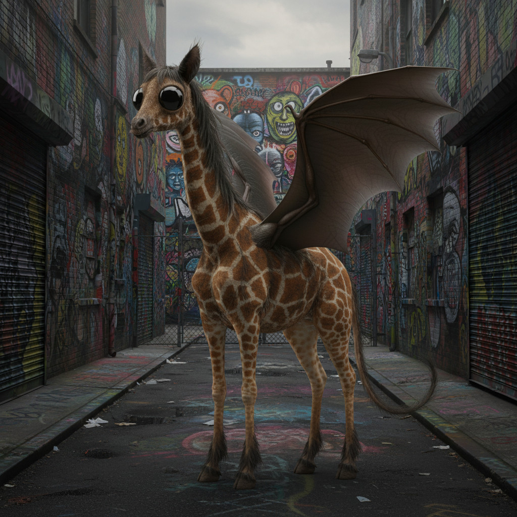 Giraffe Bat Horse — Graffiti Street