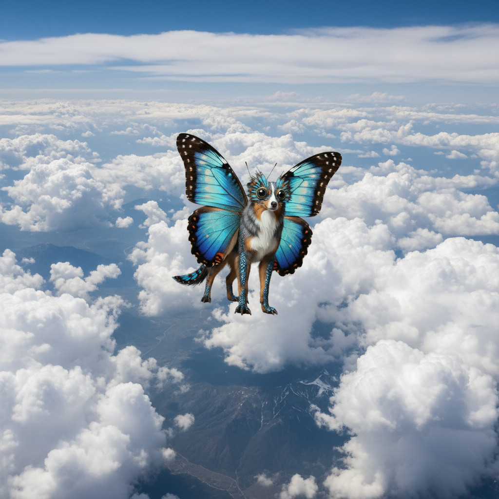 Blue Merle Butterfly — Sky Realm