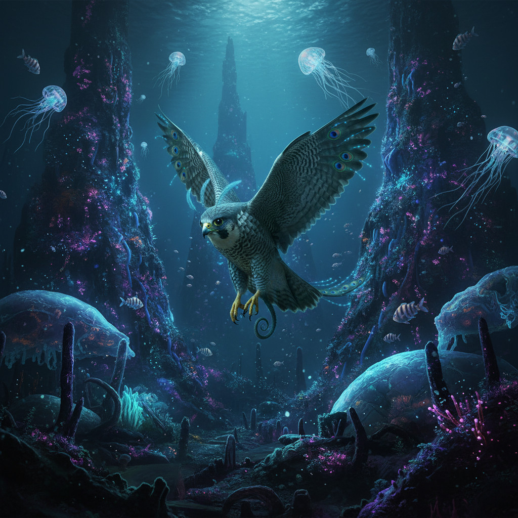 Hybrid #114 — Bioluminescent Abyss