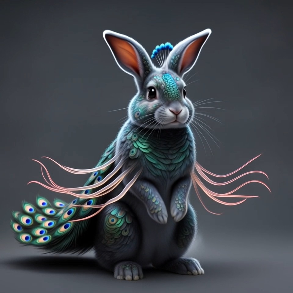 Peacock Jelly Bunny Morph
