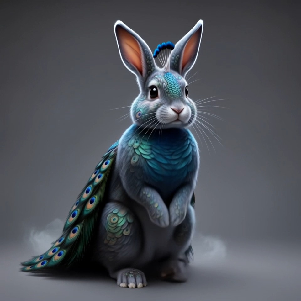 Peacock Jelly Bunny Morph