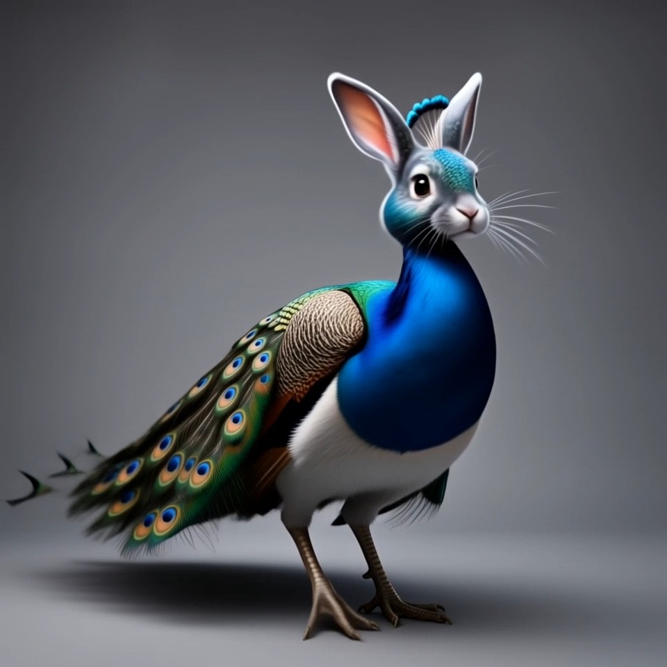 Peacock Jelly Bunny Morph