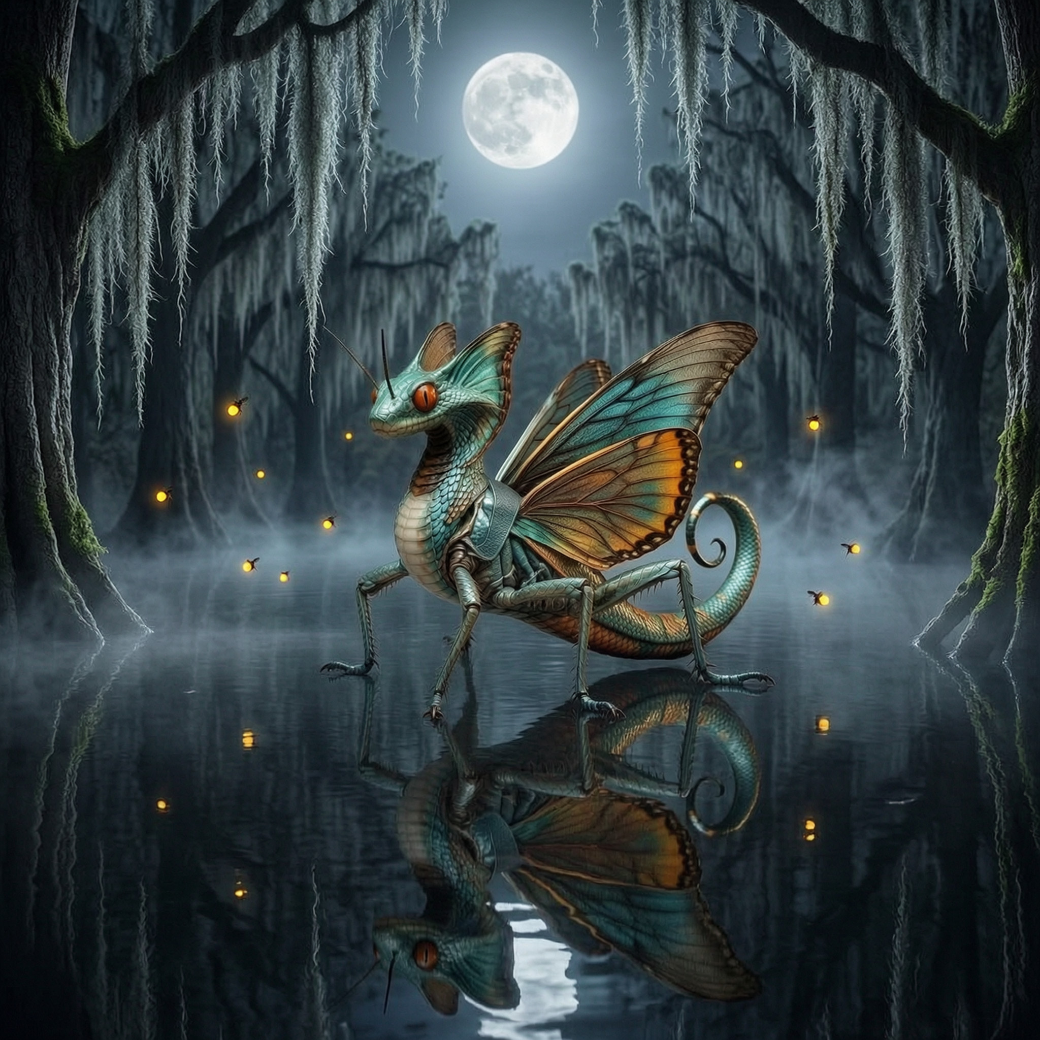 Hybrid #285 Morph — Moonlit Swamp