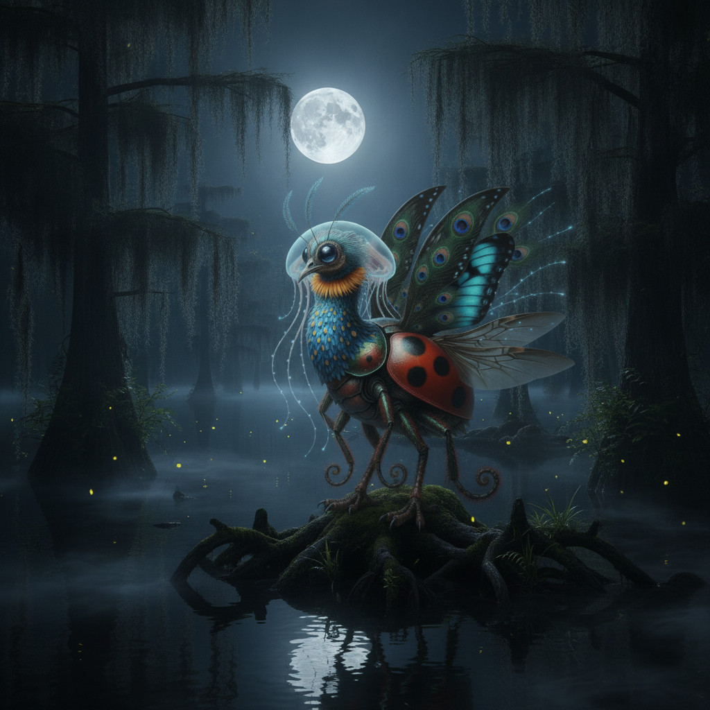 Hybrid #112 — Moonlit Swamp